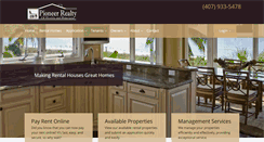 Desktop Screenshot of pioneerrealtyonline.com